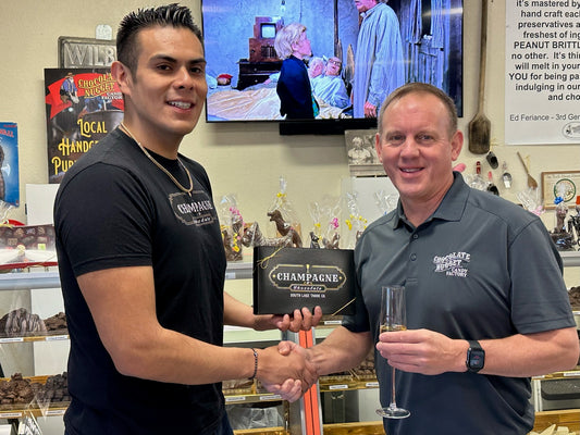 Sweet Partnership: Champagne & Chocolate and Chocolate Nugget Candy Factory