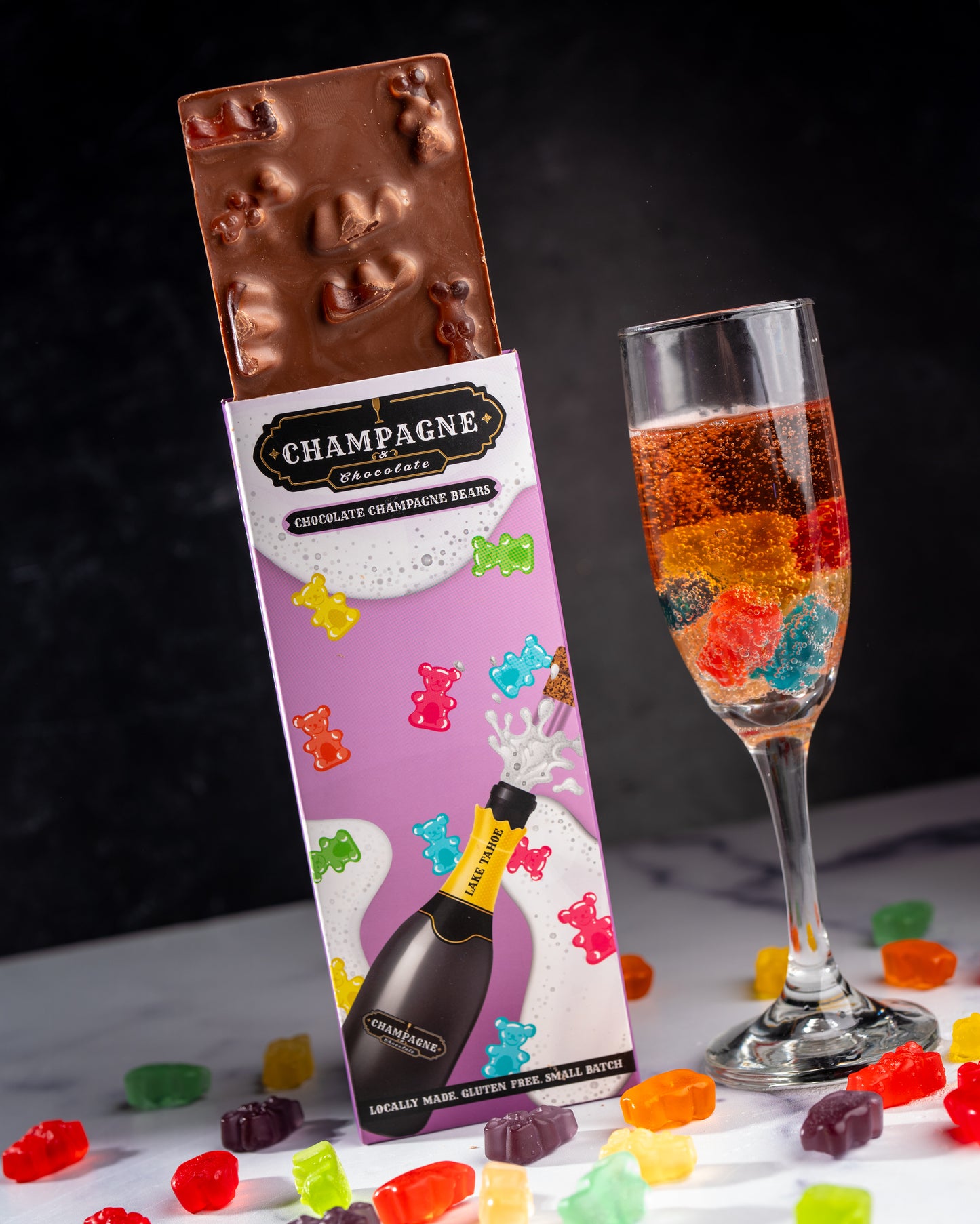 Chocolate Champagne Bears