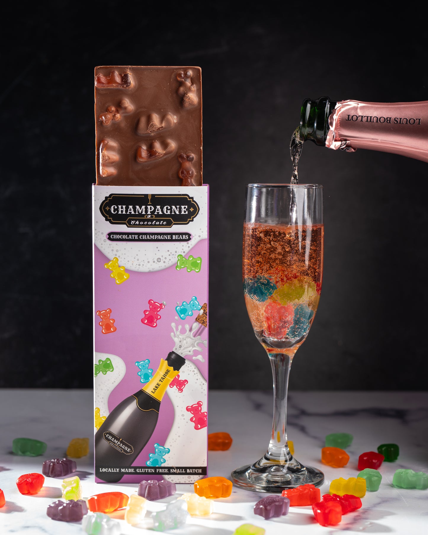 Chocolate Champagne Bears